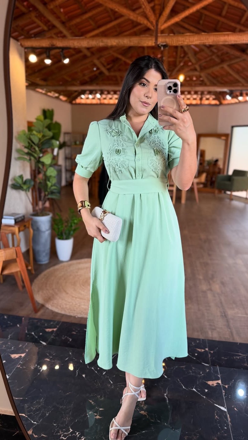 1286 | Vestido Valéria - Clutch Texturizada