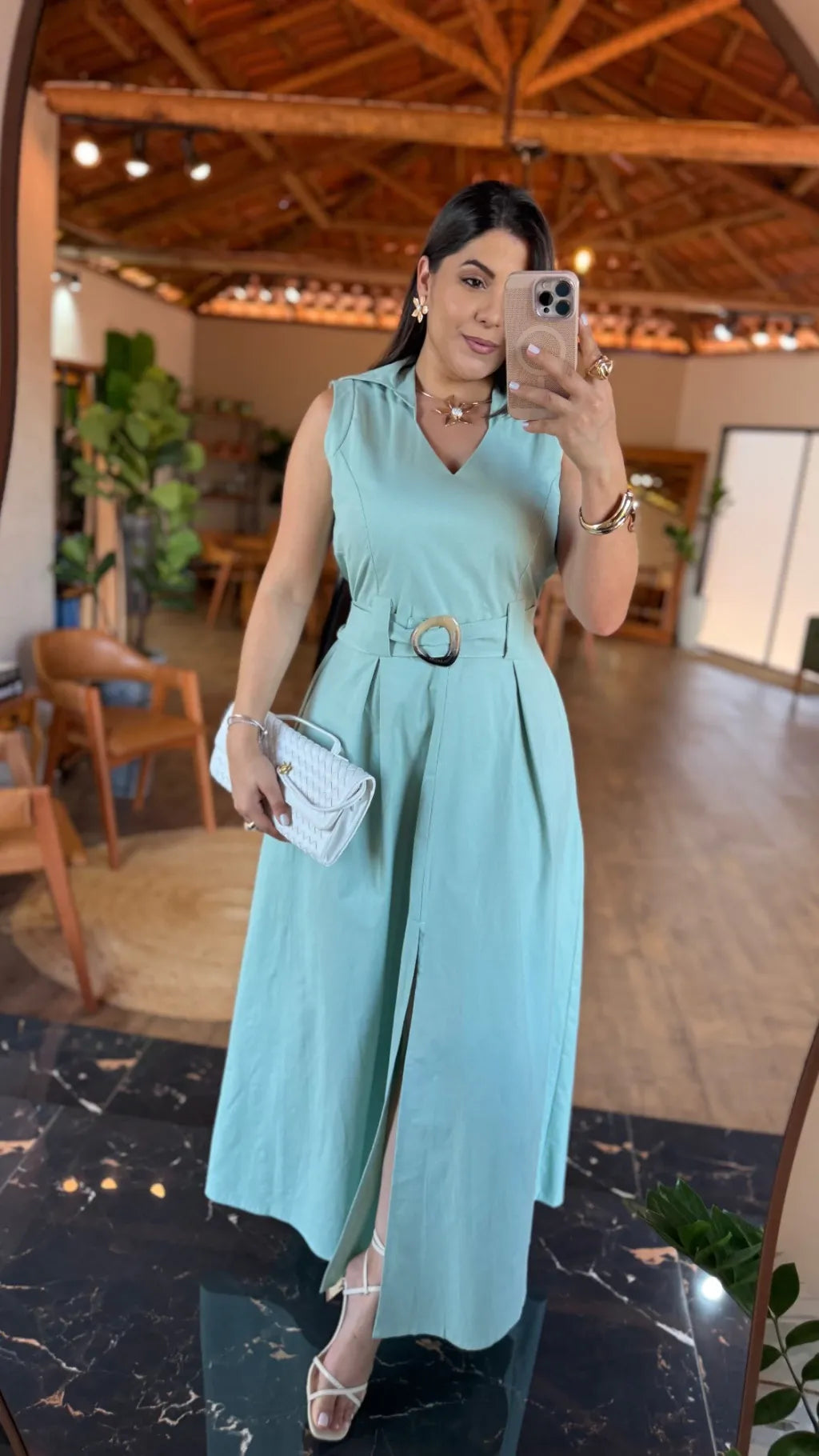 1333 | Vestido London - Verde menta